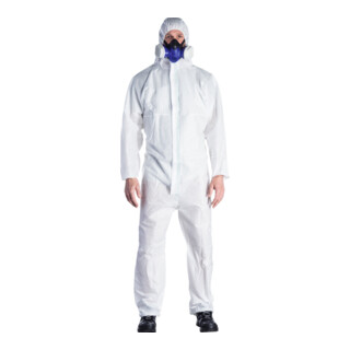 HOLEX Beschermingsoverall type 5/6, wit, Uniseks-maat: 2XL