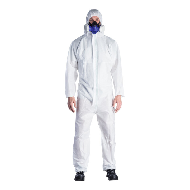 HOLEX Beschermingsoverall type 5/6, wit, Uniseks-maat: 2XL