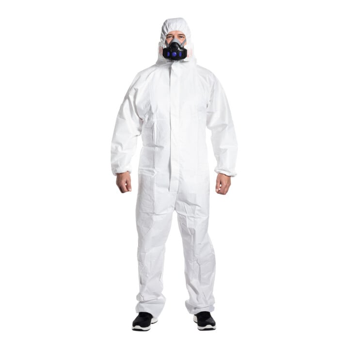 HOLEX Beschermingsoverall type 5/6, wit, Uniseks-maat: 2XL