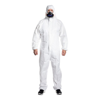 HOLEX Beschermingsoverall type 5/6, wit, Uniseks-maat: 3XL