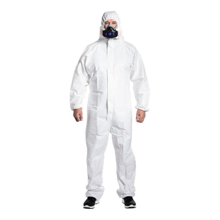 HOLEX Beschermingsoverall type 5/6, wit, Uniseks-maat: 3XL