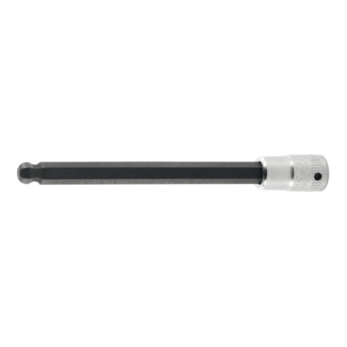 HOLEX 6-kant schroefbit 1/4 inch, met kogelkop lang, Zeskant: 6 mm