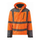 HOLEX Blouson d'hiver de signalisation, Orange / gris, Taille unisexe: 3XL-1