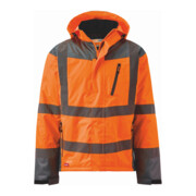HOLEX Blouson d'hiver de signalisation, Orange / gris, Taille unisexe: 4XL