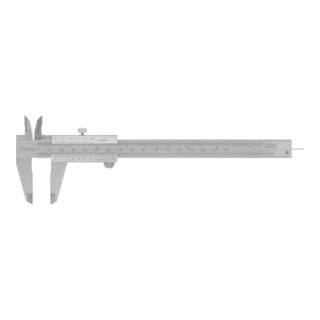 HOLEX Calibri a corsoio Nonio 1/50 con asta di Profondità tonda, Intervallo misurazione: 150mm