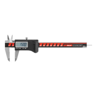 HOLEX Calibro a corsoio digitale IP67 con asta di Profondità tonda, Campo di misura: 150mm