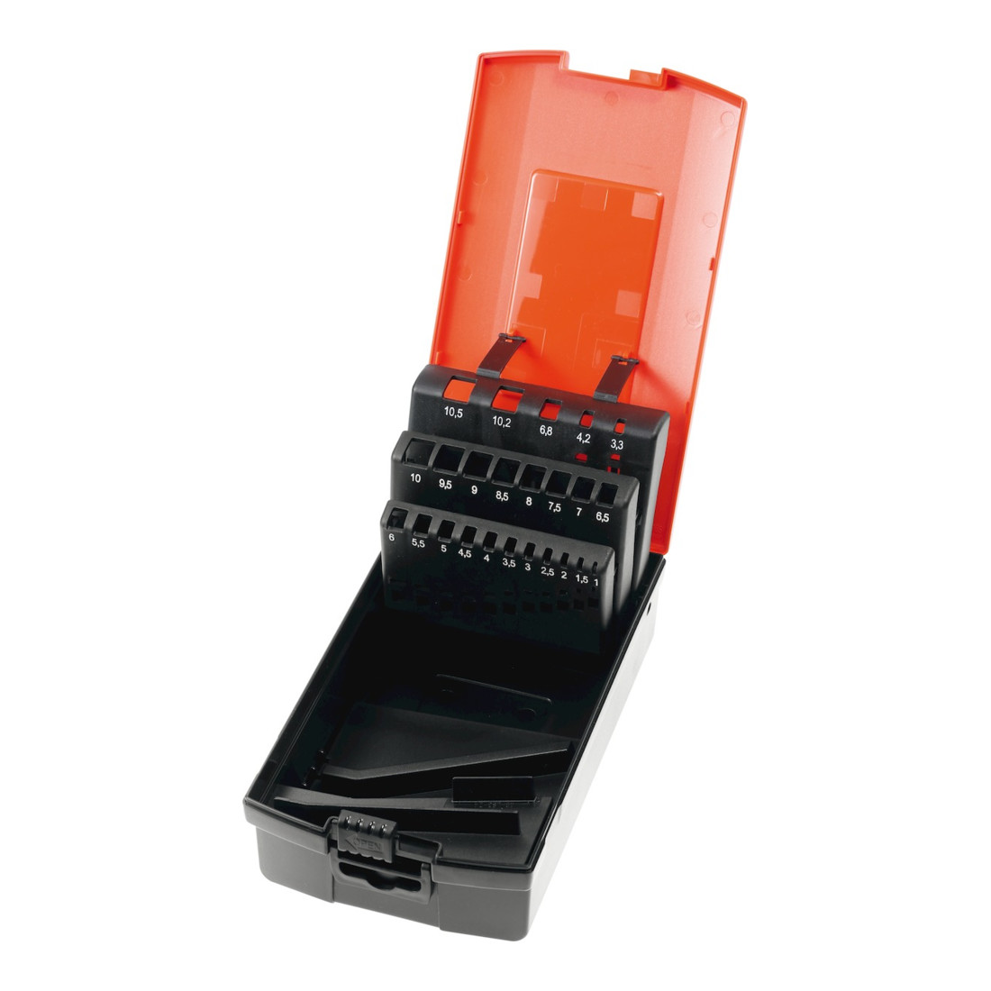 HOLEX Cassette leeg voor spiraalboren DIN 338, Type: 1-10,5