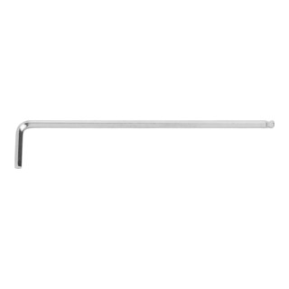 HOLEX Clé mâle coudée 6 pans, longue nickelé, 6 pans: 4 mm