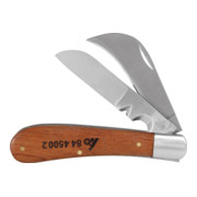 HOLEX Couteau pour câbles avec manche en bois, repliable 2