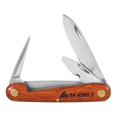 HOLEX Couteau pour câbles avec manche en bois, repliable 3