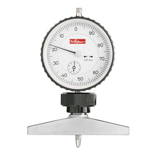 HOLEX Dieptemeetgereedschap met analoge meetklok, Meetbereik: 10 mm