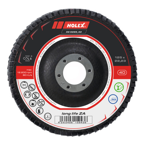 HOLEX Disco abrasivo lamellare long life ZA conico