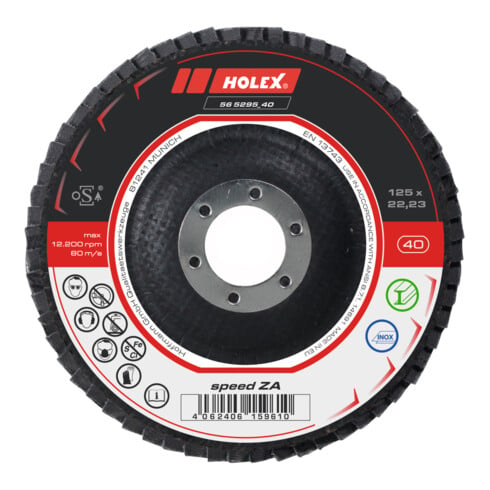 HOLEX Disco abrasivo lamellare speed ZA piatto