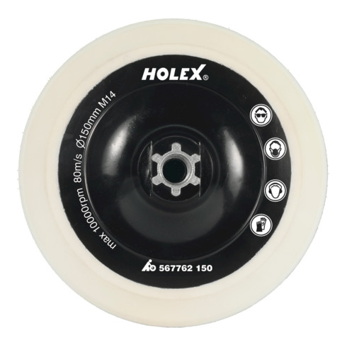 HOLEX Disque de polissage auto-agrippant, M14 125 mm