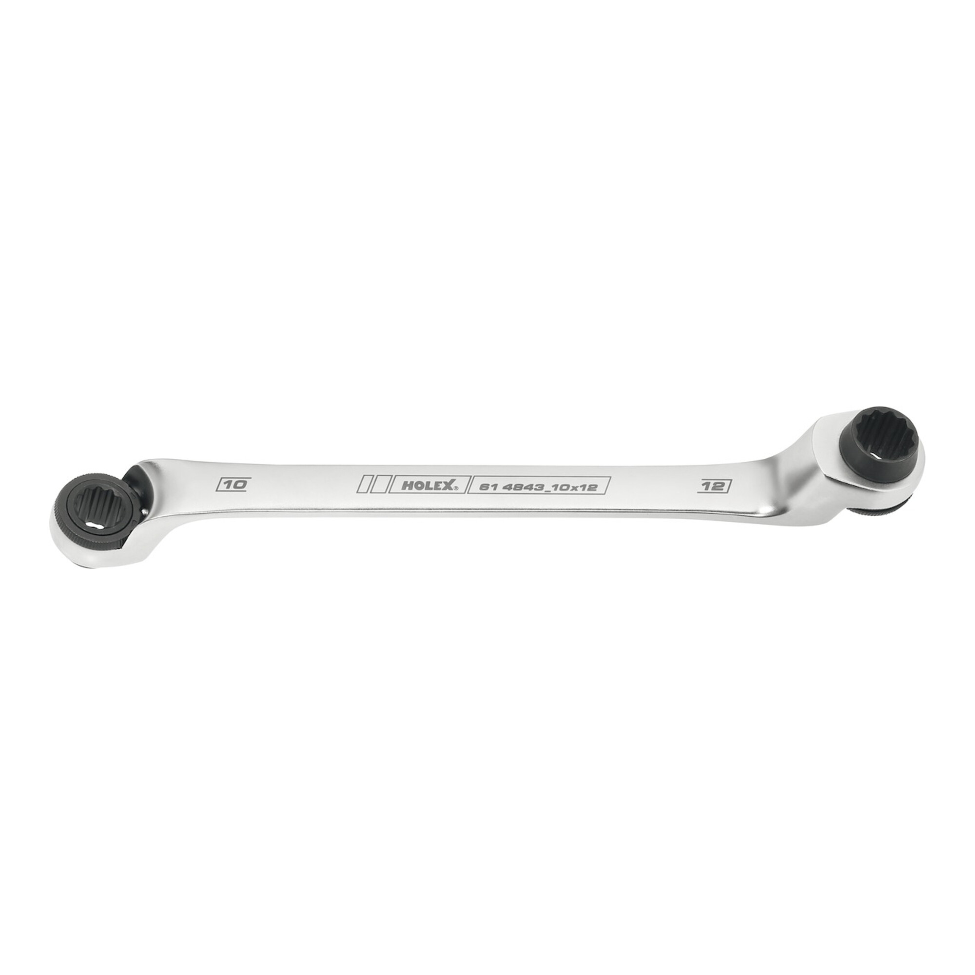 HOLEX Doppel-Ratschen-Ringschlüssel SW 10 x 12 mm