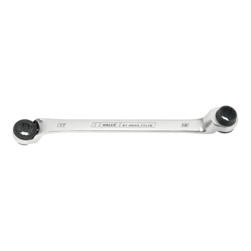 HOLEX Doppel-Ratschen-Ringschlüssel SW 17 x 19 mm