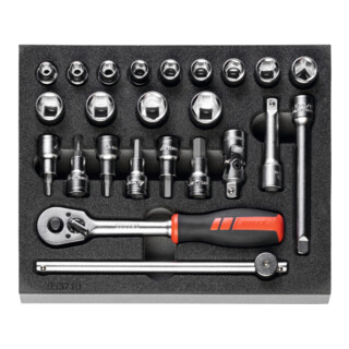 HOLEX Dopsleutelassortiment 3/8 inch, Aantal gereedschappen: 24