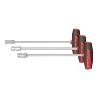 HOLEX Dopsleutelset met dwarsgreep, steellengte 230 mm, Aantal sleutels: 3
