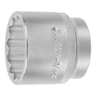 HOLEX Douille 12 pans, 1/2 pouce Version en pouces, Ouverture : 1.3/8pouce