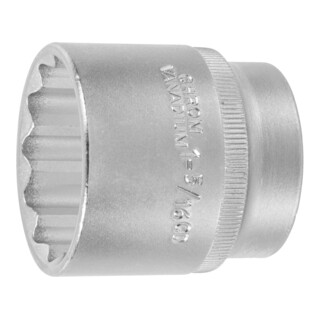 HOLEX Douille 12 pans, 1/2 pouce Version en pouces, Ouverture : 1.5/16pouce