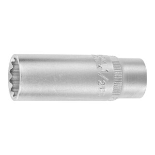 HOLEX Douille 12 pans 1/4 pouce, longue Version en pouces, Ouverture : 1/2pouce