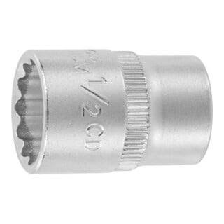 HOLEX Douille 12 pans, 1/4 pouce Version en pouces, Ouverture : 1/2pouce