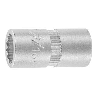 HOLEX Douille 12 pans, 1/4 pouce Version en pouces, Ouverture : 5/16pouce