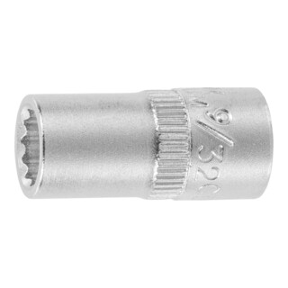 HOLEX Douille 12 pans, 1/4 pouce Version en pouces, Ouverture : 9/32pouce