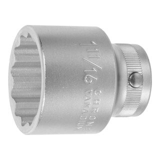 HOLEX Douille 12 pans, 3/4 pouce Version en pouces, Ouverture : 1.11/16pouce