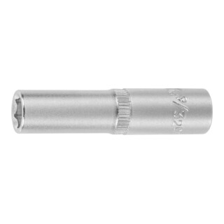 HOLEX Douille 6 pans 1/4 pouce, longue Version en pouces, Ouverture : 9/32pouce
