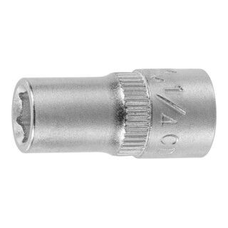 HOLEX Douille 6 pans 1/4 pouce Version en pouces, Ouverture : 1/4pouce