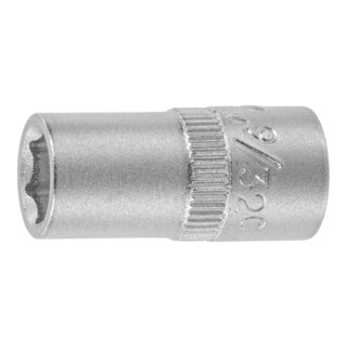 HOLEX Douille 6 pans 1/4 pouce Version en pouces, Ouverture : 9/32pouce