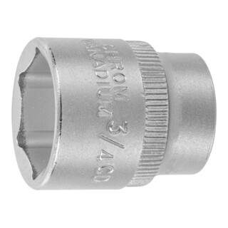 HOLEX Douille 6 pans 3/8 pouce Version en pouces, Ouverture : 3/4pouce