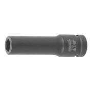 HOLEX Douille IMPACT 6 pans, 1/2 pouce, longue Version en pouces, Ouverture : 7/16pouce
