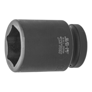 HOLEX Douille IMPACT 6 pans, 1 pouce, longue Version en pouces, Ouverture : 1.13/16pouce