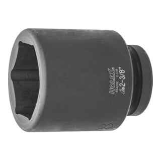HOLEX Douille IMPACT 6 pans, 1 pouce, longue Version en pouces, Ouverture : 2.3/8pouce