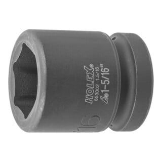 HOLEX Douille IMPACT 6 pans, 1 pouce Version en pouces, Ouverture : 1.5/16pouce