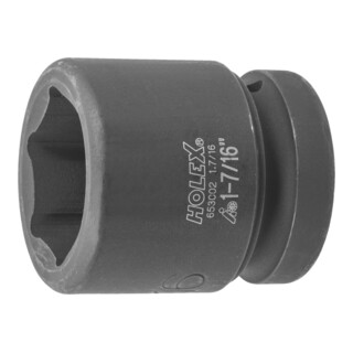 HOLEX Douille IMPACT 6 pans, 1 pouce Version en pouces, Ouverture : 1.7/16pouce