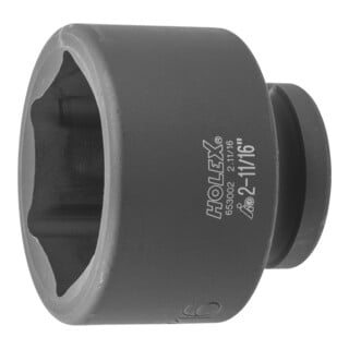 HOLEX Douille IMPACT 6 pans, 1 pouce Version en pouces, Ouverture : 2.11/16pouce