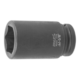 HOLEX Douille IMPACT 6 pans, 3/4 pouce, longue Version en pouces, Ouverture : 1.5/16pouce