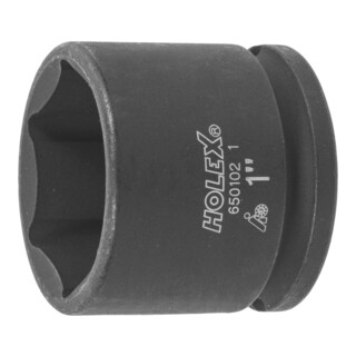 HOLEX Douille IMPACT 6 pans, 3/8 pouce Version en pouces, Ouverture : 1pouce