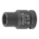 HOLEX Douille IMPACT 6 pans, 3/8 pouce Version en pouces, Ouverture : 3/8pouce-1