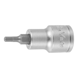 HOLEX Douille tournevis 6 pans, 3/8 pouce Version en pouces, Hexagonal : 1/8pouce