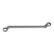 HOLEX Dubbele ringsleutel, diep doorgezet, gefosfateerd, Sleutelwijdte: 24X27 mm