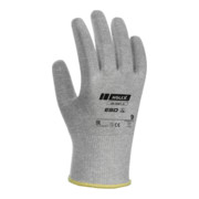 HOLEX ESD-Handschuh-Paar, unbeschichtet, hellgrau, Größe 10