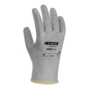 HOLEX ESD-Handschuh-Paar, unbeschichtet, hellgrau, Größe 9