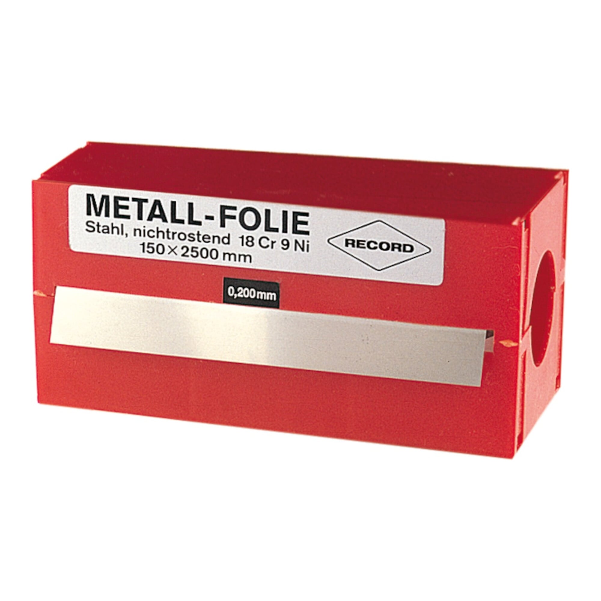 HOLEX Folienband 150 × 2500 mm Werkstoff 0,075 mm Edelstahl