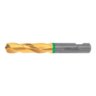 HOLEX Foret hautes perf. carb. mono. Weldon DIN 6535 HB, TiN, ⌀ DC h7 : 4,2 mm, 122345 4,2