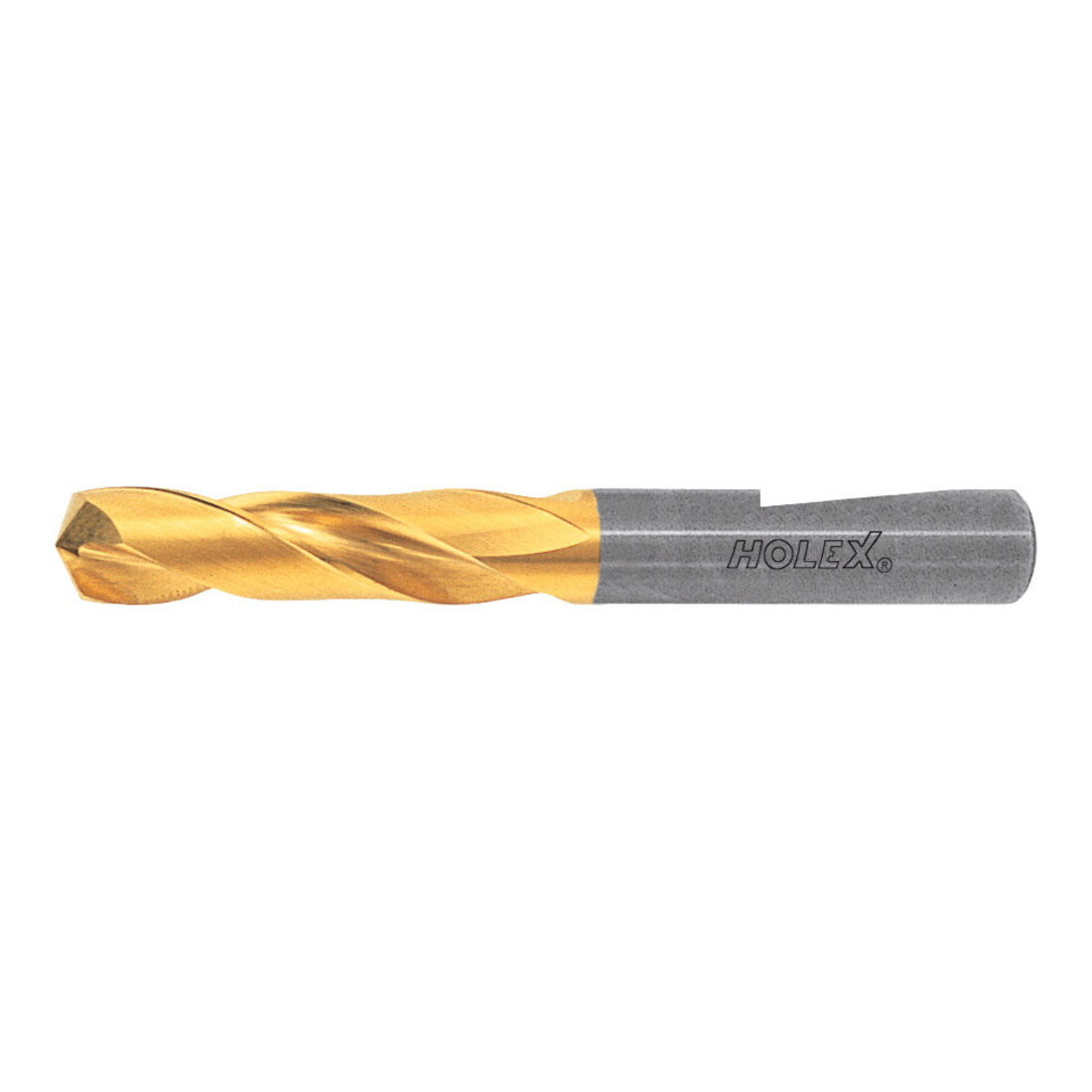 HOLEX Foret hautes perf. carb. mono. Whistle-Notch DIN 6535 HE, TiN, ⌀ DC h7 : 8,9 mm, 122320 8,9