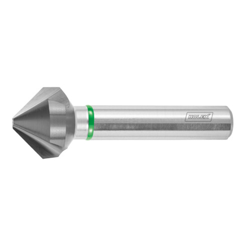 HOLEX Fraise à chanfreiner de précision HOLEX Pro Steel avec pas différentiel et 3 méplats 90°, TiAlN, ⌀ ext Dc: 12,4 mm                                              </li>